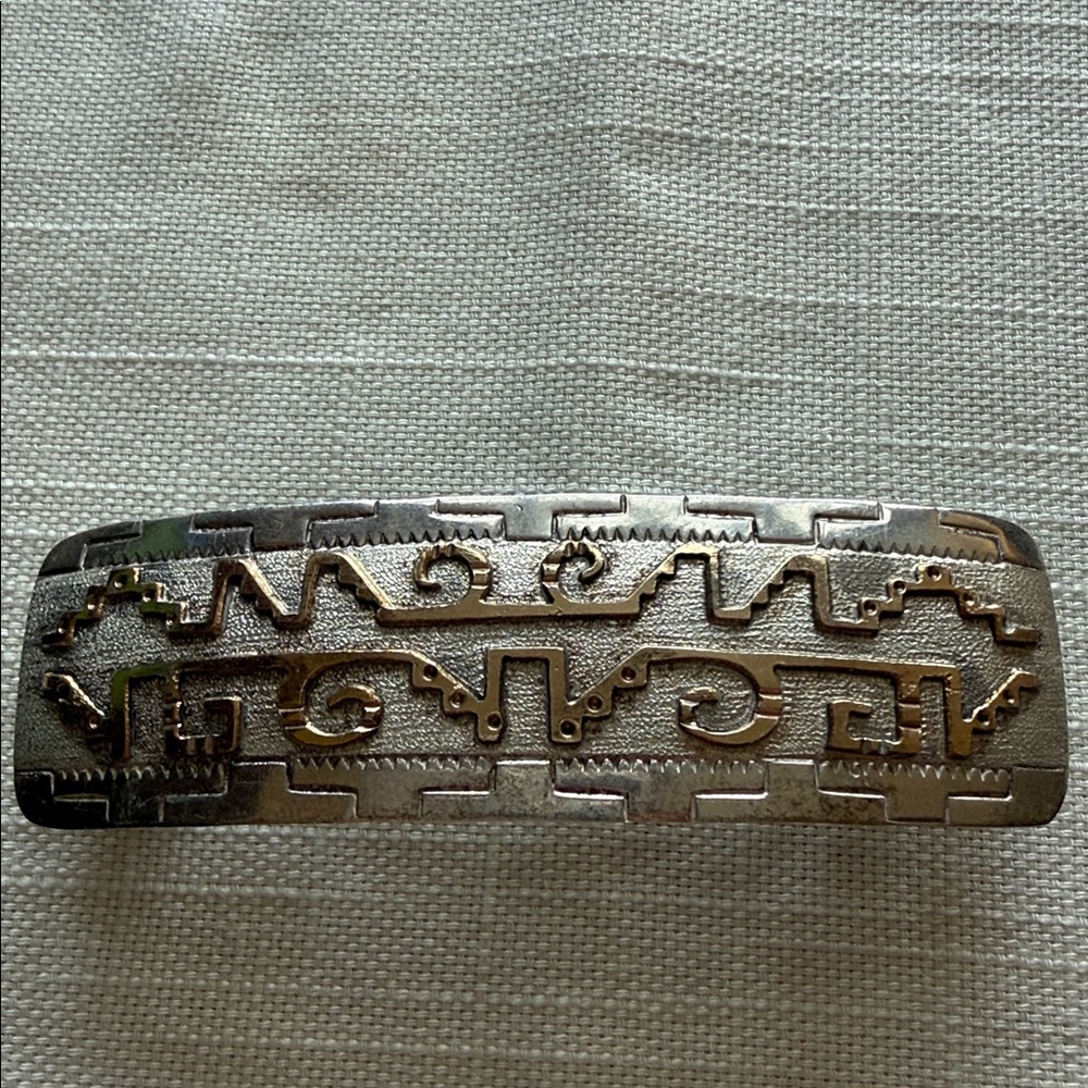 Randall Begay Sterling and 12k GF Hair Barrette
